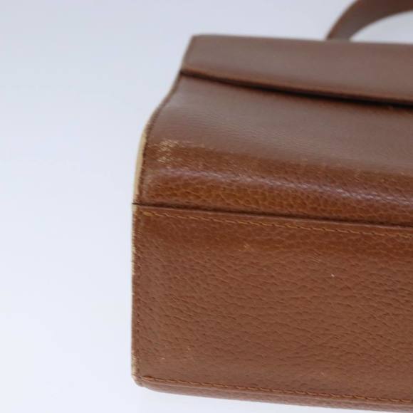 Burberrys Hand Bag Leather 2way Brown Auth ti2407 - Picture 14 of 16